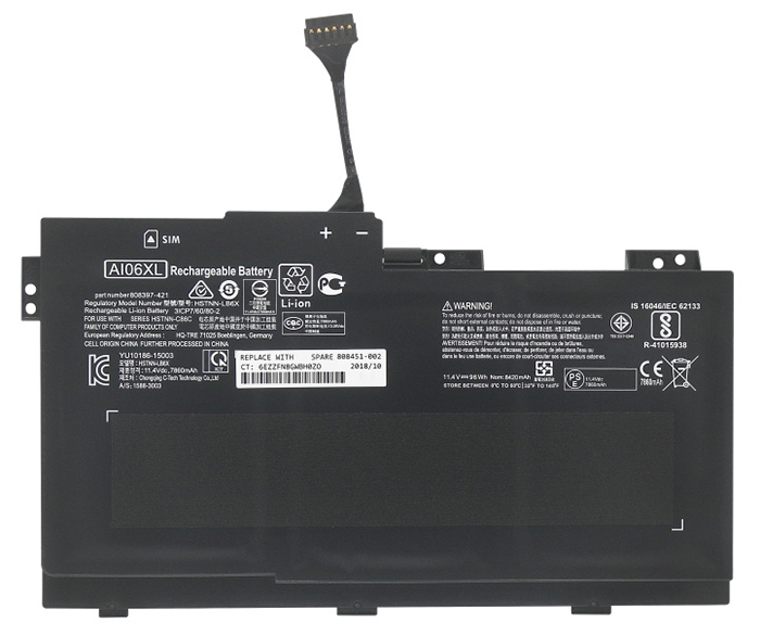 Remplacement Batterie De PortablePour HP ZBook 17 G3 (V1Q00UT)