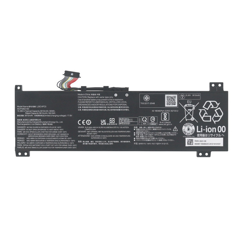 Remplacement Batterie De PortablePour Lenovo 5B11B48816